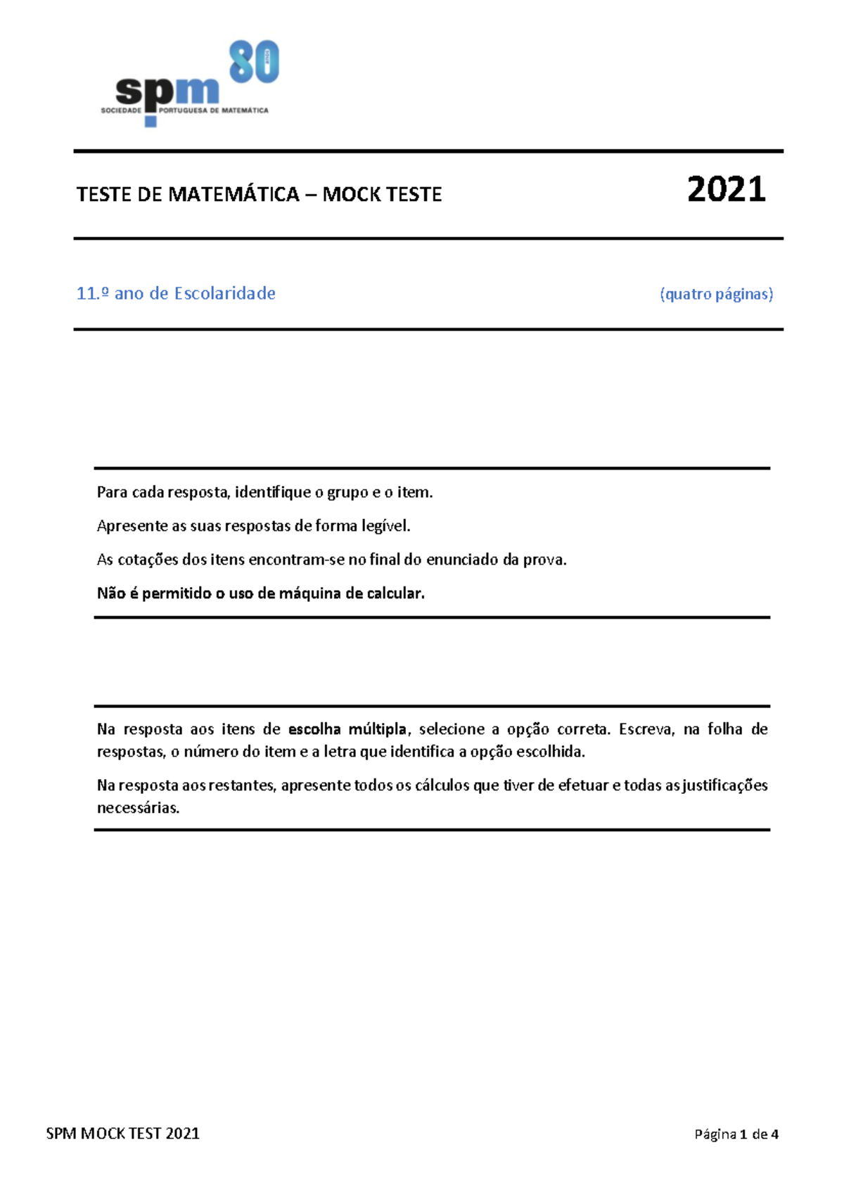 Quiz Matemático - Números - 2 de setembro de 2021 • Notícias • Clube da SPM