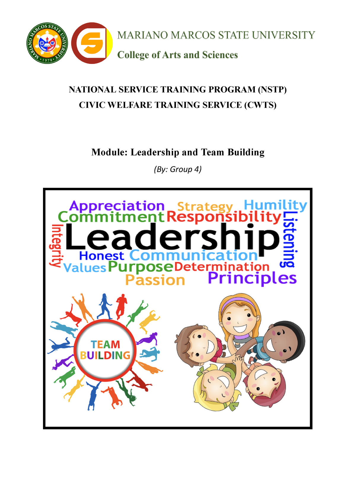 Team Building And Leadership - NATIONAL SERVICE TRAINING PROGRAM (NSTP ...