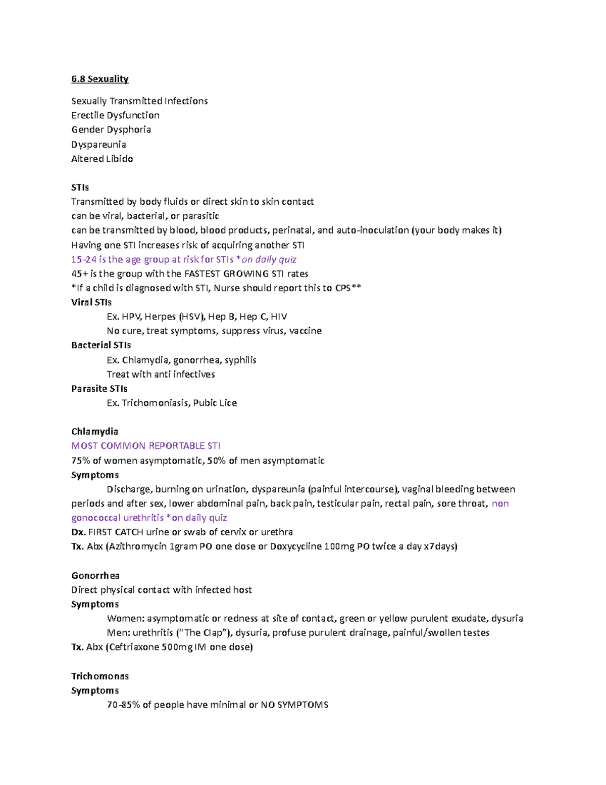 NYIA- Sexuality - notes i took in class - 6 Sexuality Sexually ...