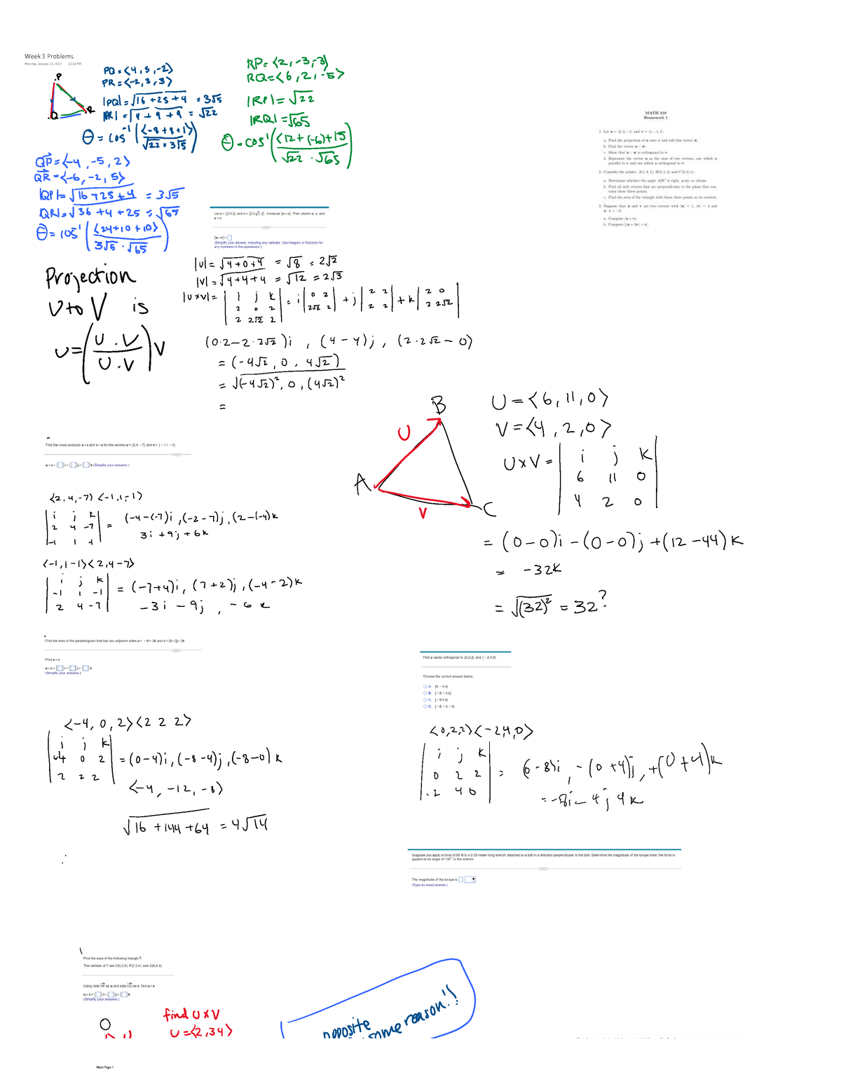 Week 3 Problems - Lecture Notes - Week 3 Problems 12:18 PM PQ D. 522 ...