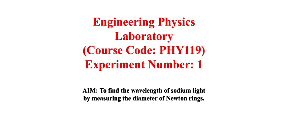 PDF) Modified Newton's rings: II