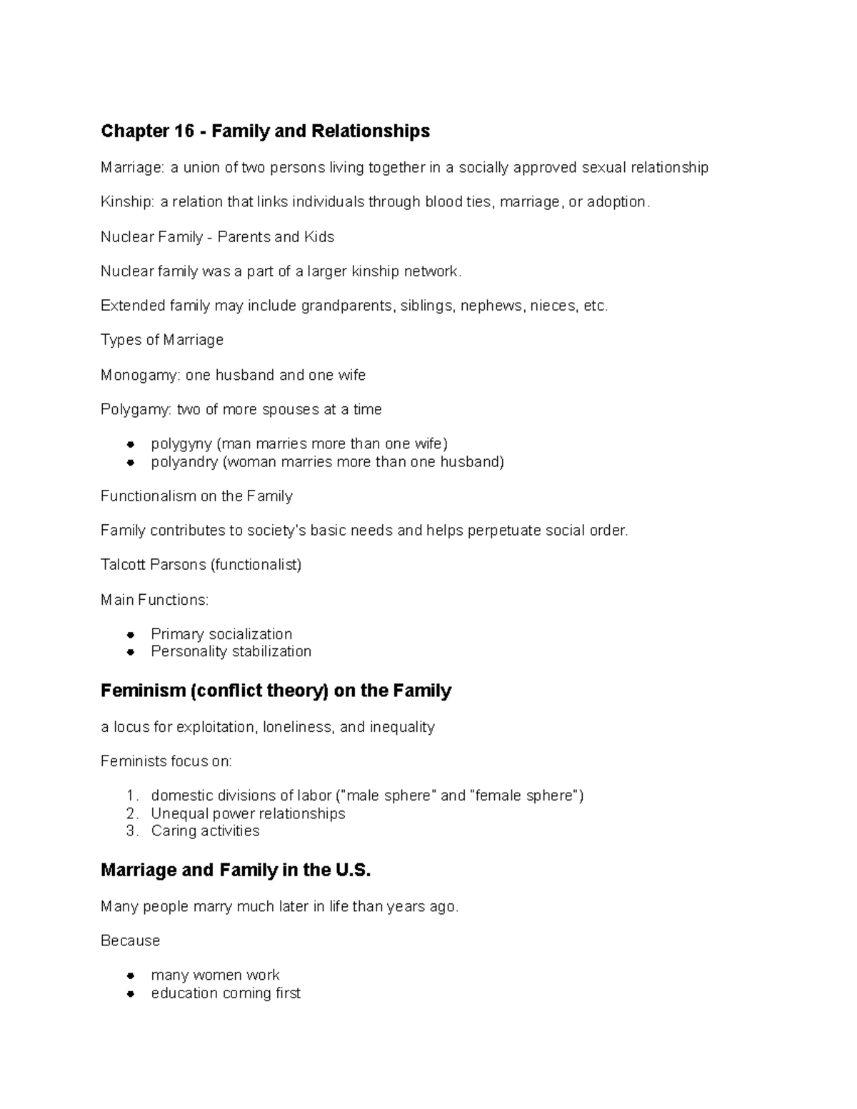 SOC 101 Ch 16 - Instructor: Dr. Masako Endo Chapter 16 Notes - Chapter ...
