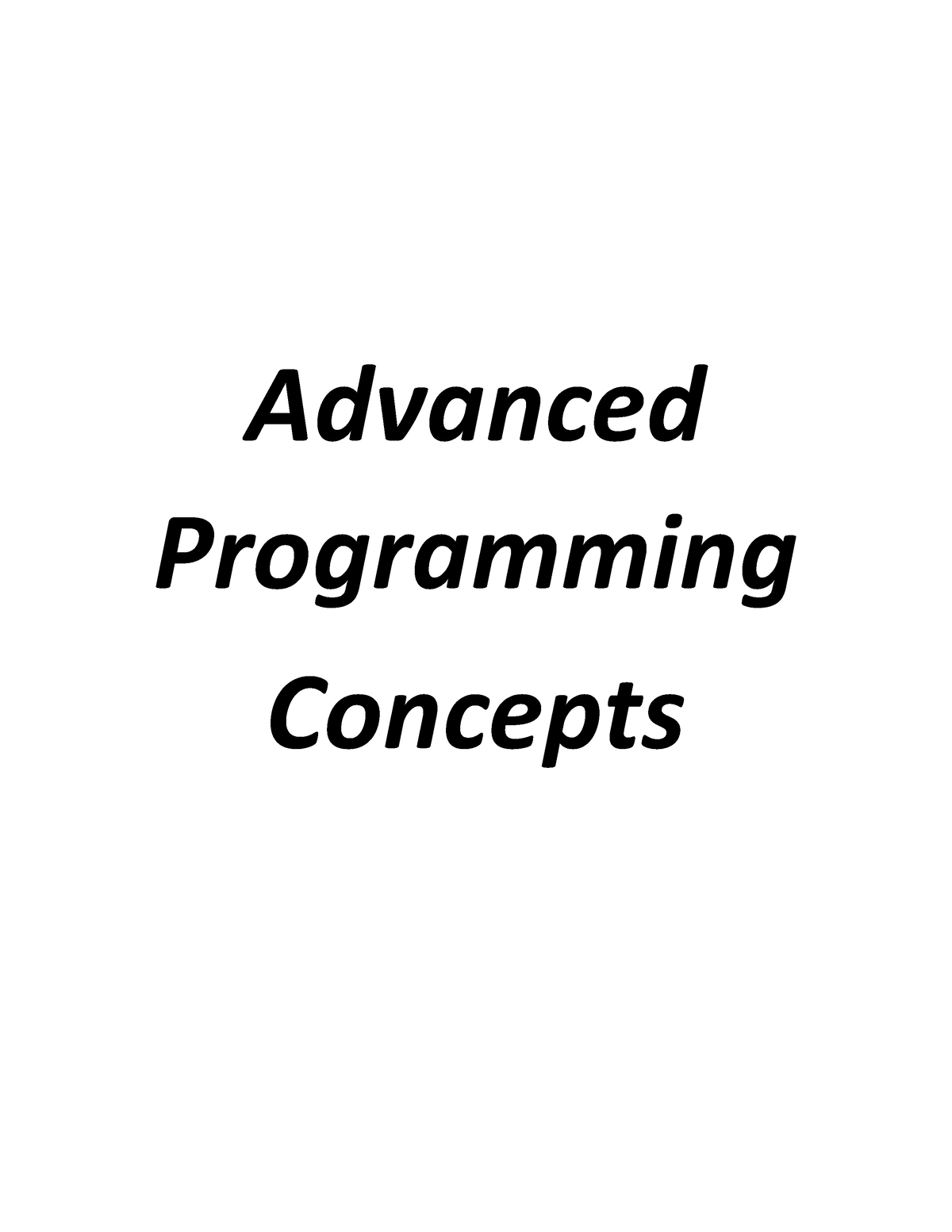 advanced-programming-advanced-programming-concepts-introduction