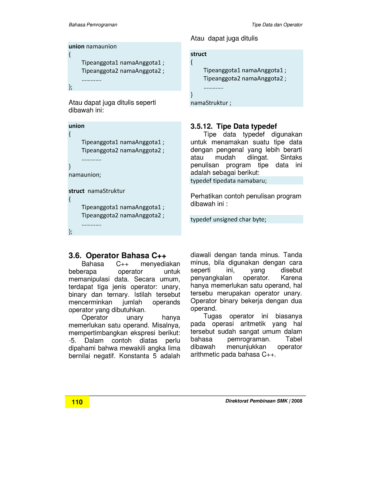 Buku Bahasa Pemrograman Lengkap-40 - Bahasa Pemrograman Tipe Data Dan ...