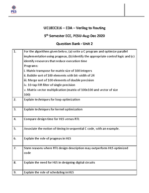 Introduction to EDA - Prof. Madura - Unit I: Introduction to EDA 2020 1 ...