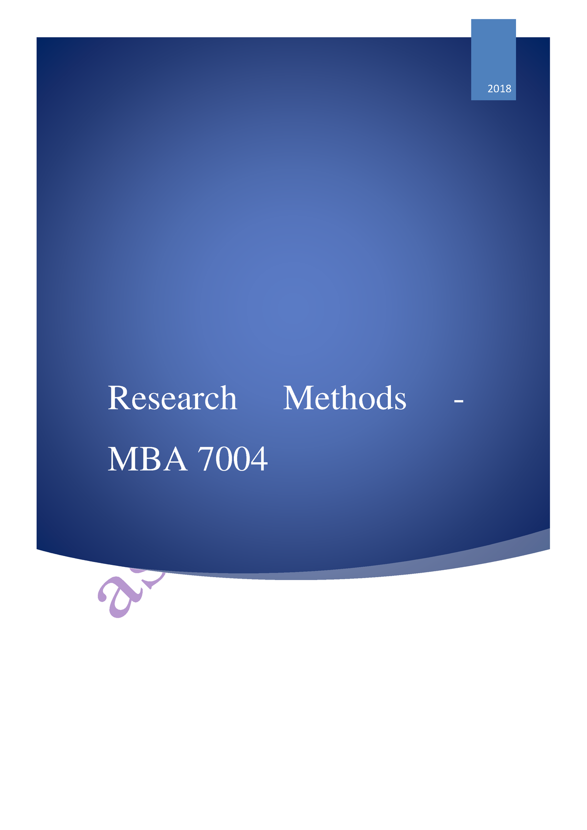 research-methods-mba-7004-research-methods-mba-7004-2018-table-of