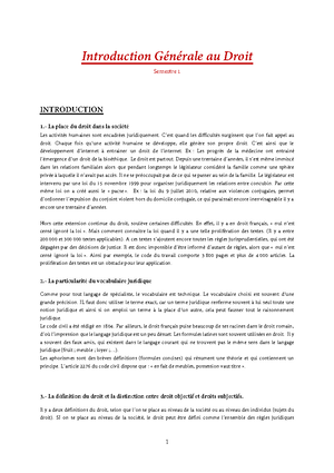 Introduction Au Droit U Bordeaux Studocu