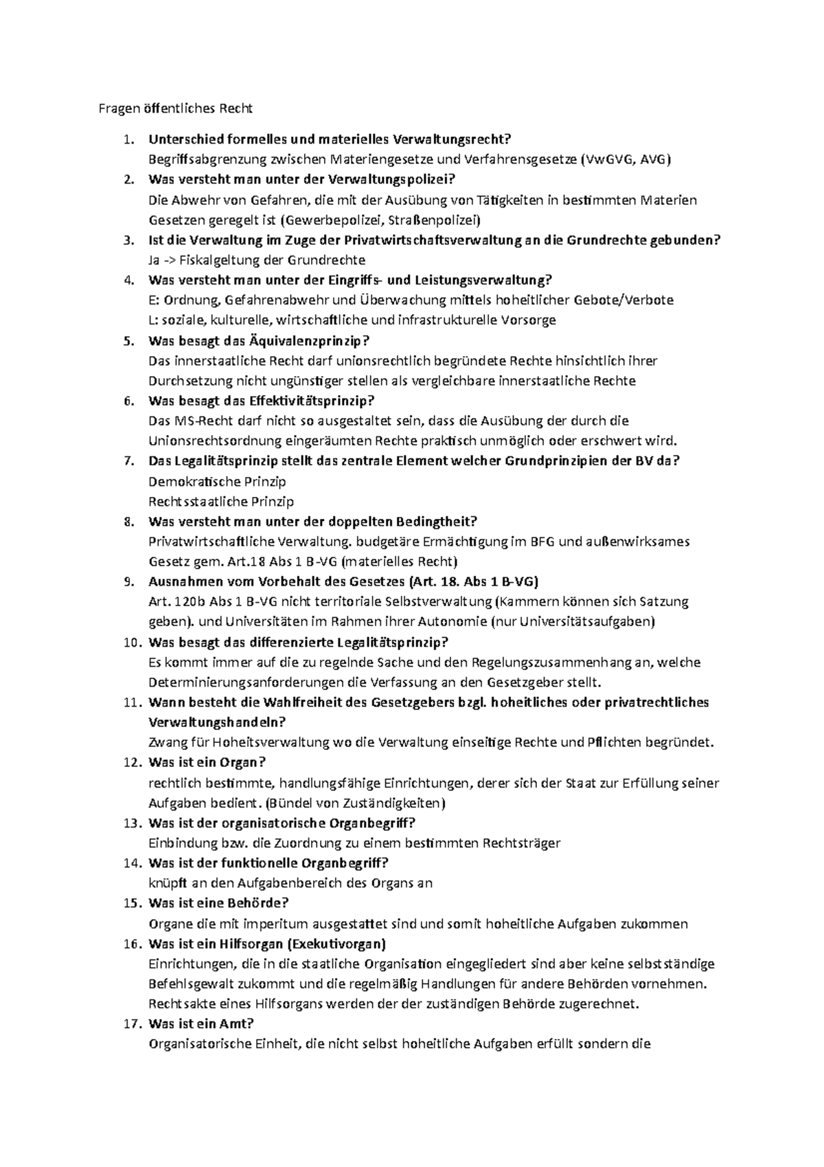 Formelles Recht Materielles Recht Fragen öffentliches Recht - Fragen öffentliches Recht Unterschied