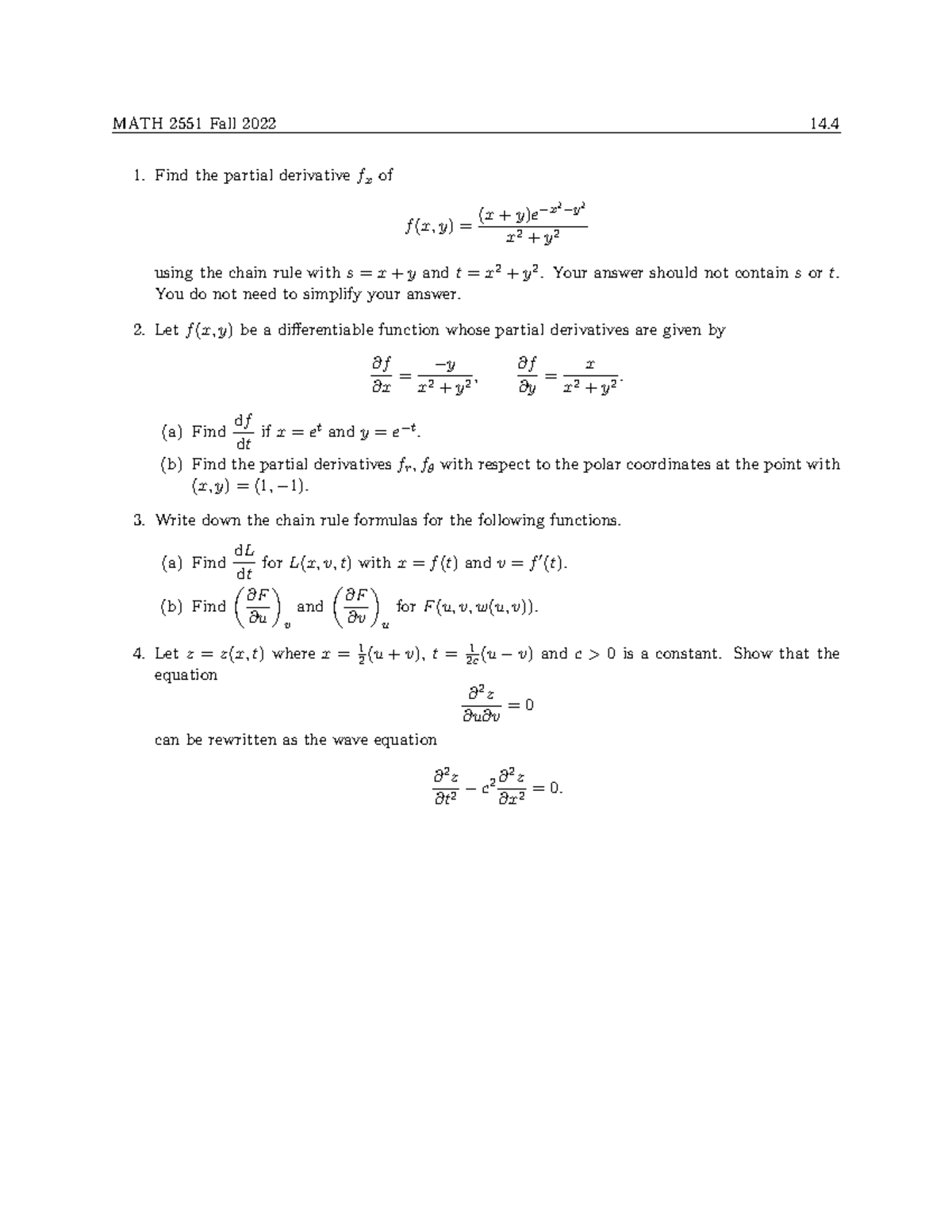 WS9 14 - Multivariable calculus is a branch of calculus that deals with ...