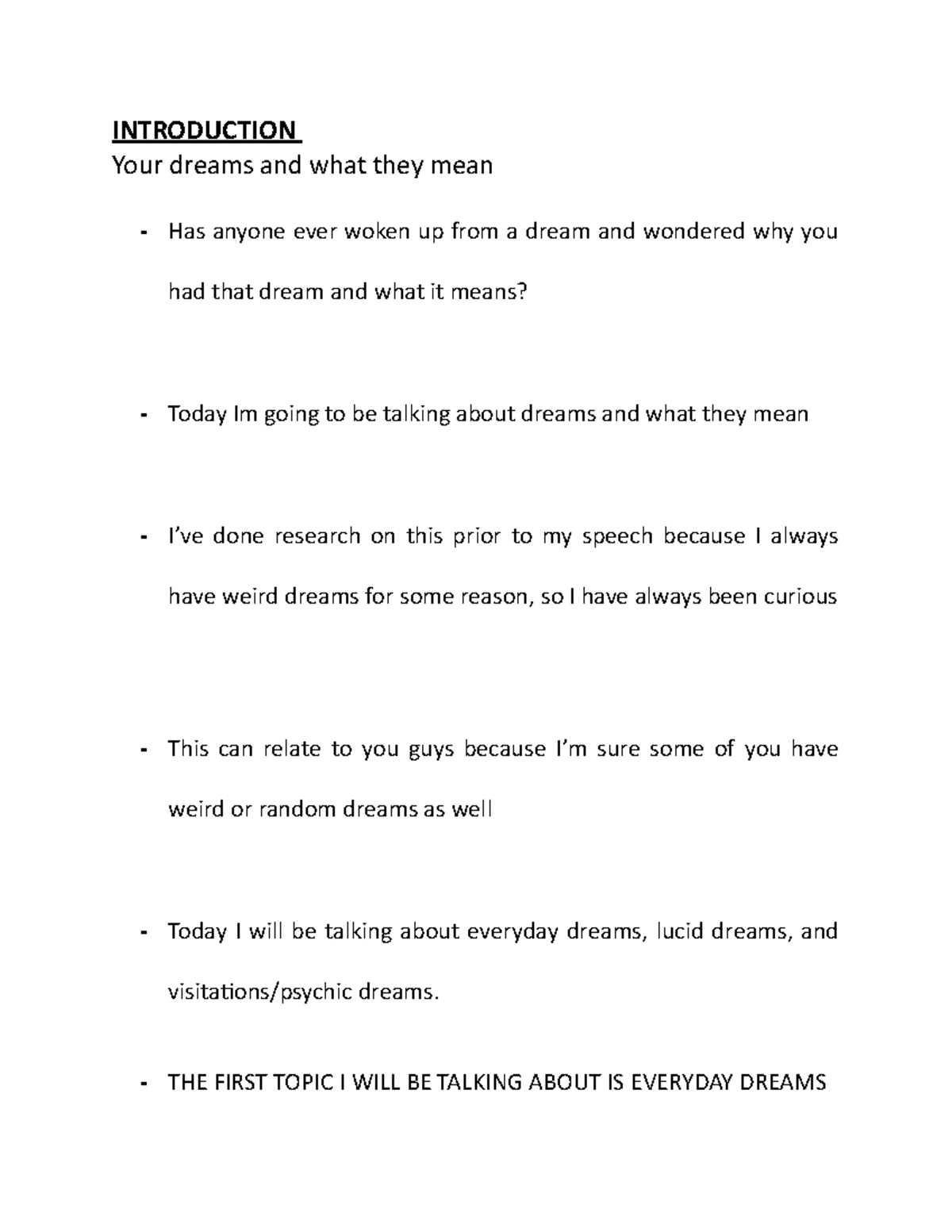 speech-3-notes-introduction-your-dreams-and-what-they-mean-has-anyone