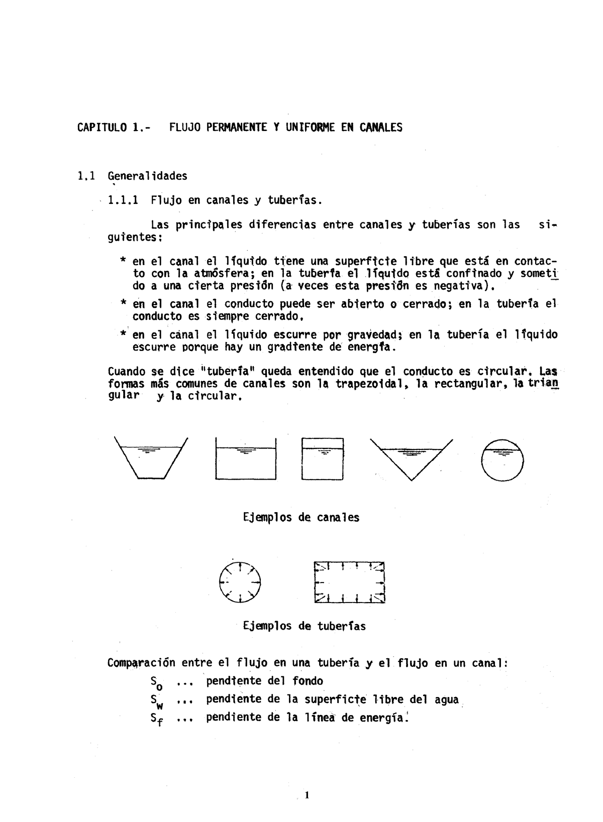 Mecánica Fluidos Capitulo 1 De Hidraulica Para Estudiantes - CAPITULO 1 ...