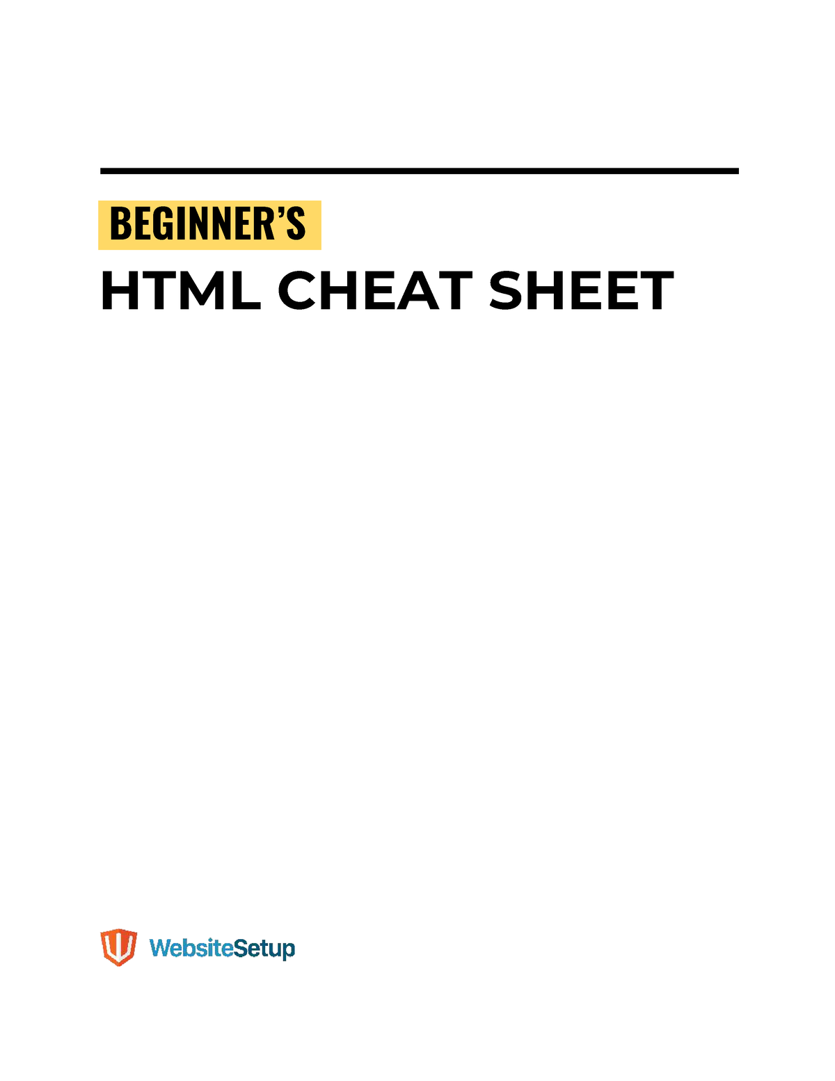 WSU HTML Cheat Sheet - BEGINNER’S_ HTML CHEAT SHEET Main Root Document ...