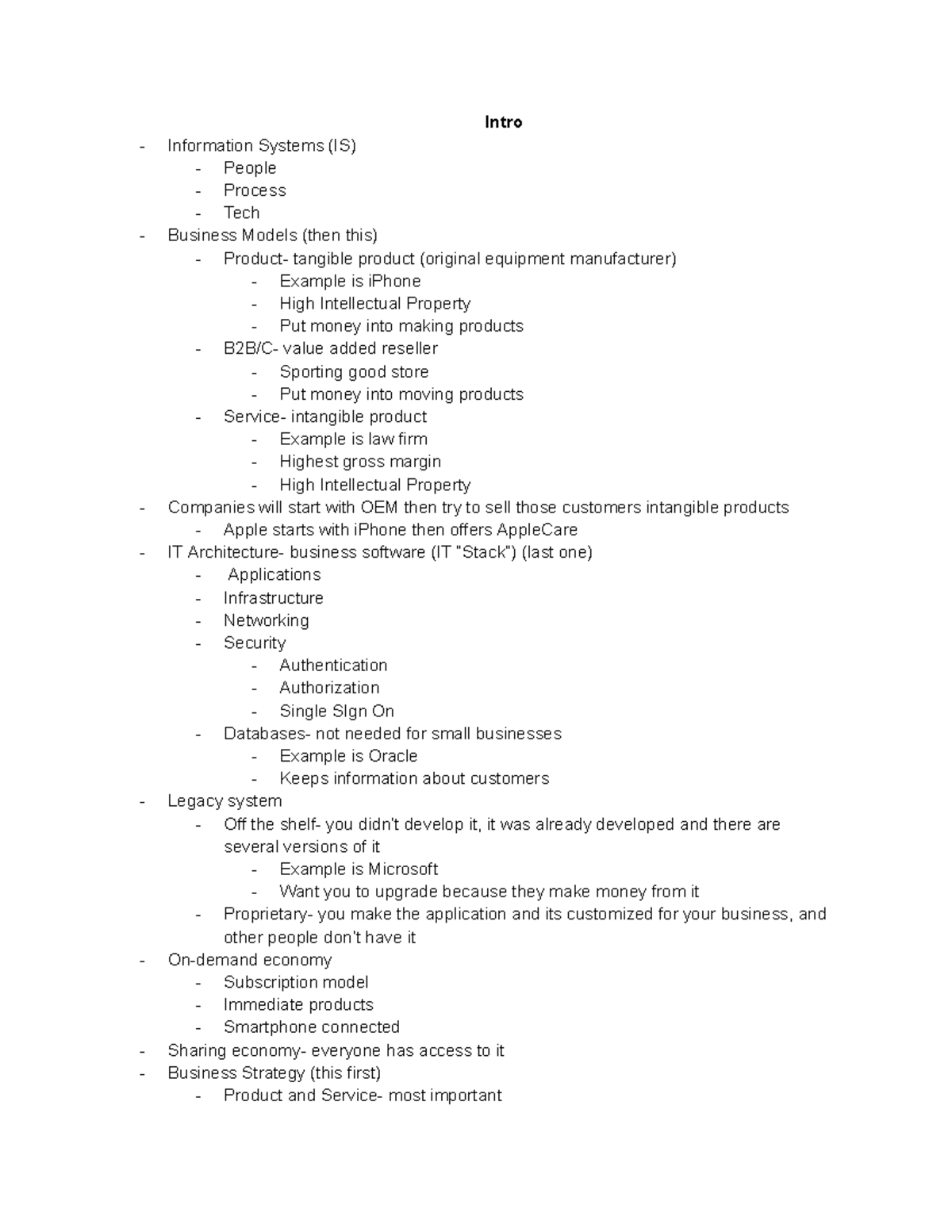 Management Information Systems - Intro Information Systems (is) People 