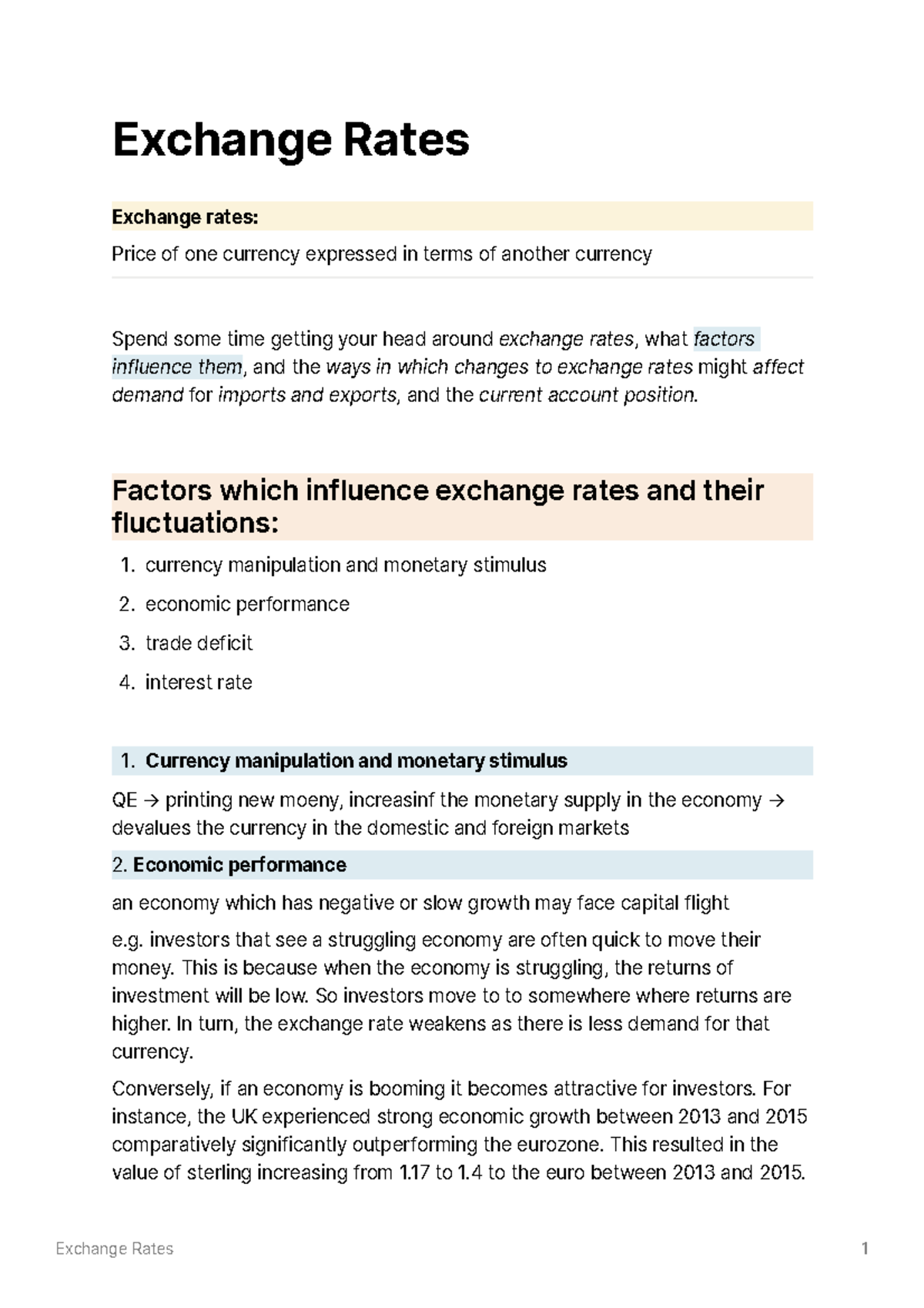 Exchange Rates - everything you need to know - Exchange Rates Exchange ...