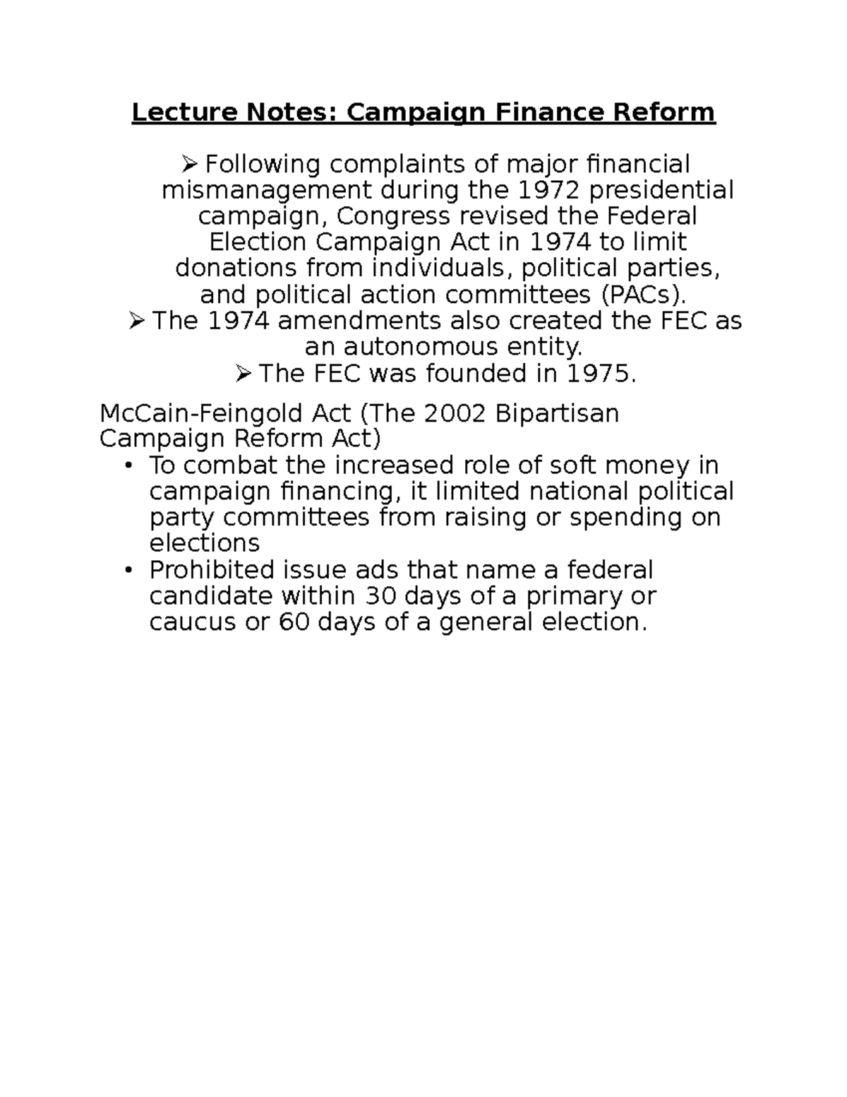 campaign-finance-reform-the-1974-amendments-also-created-the-fec-as