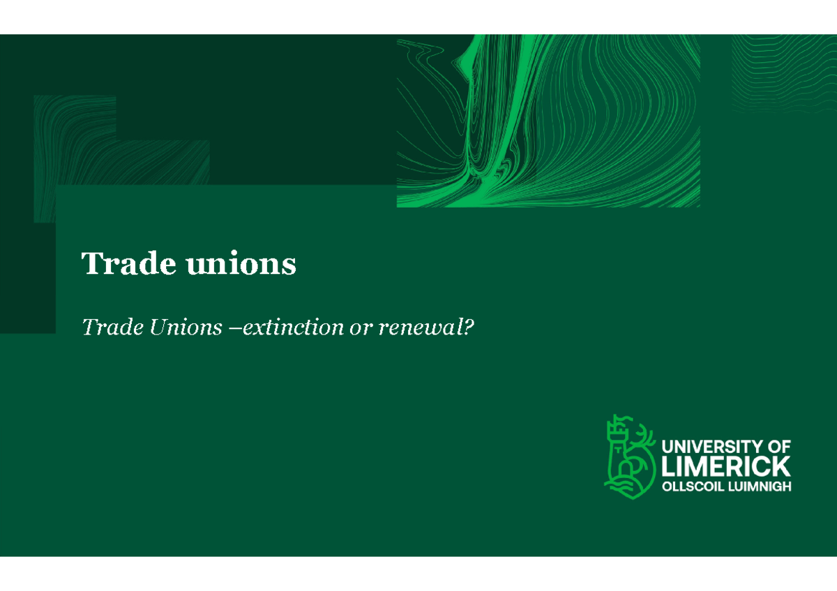 research paper trade unions