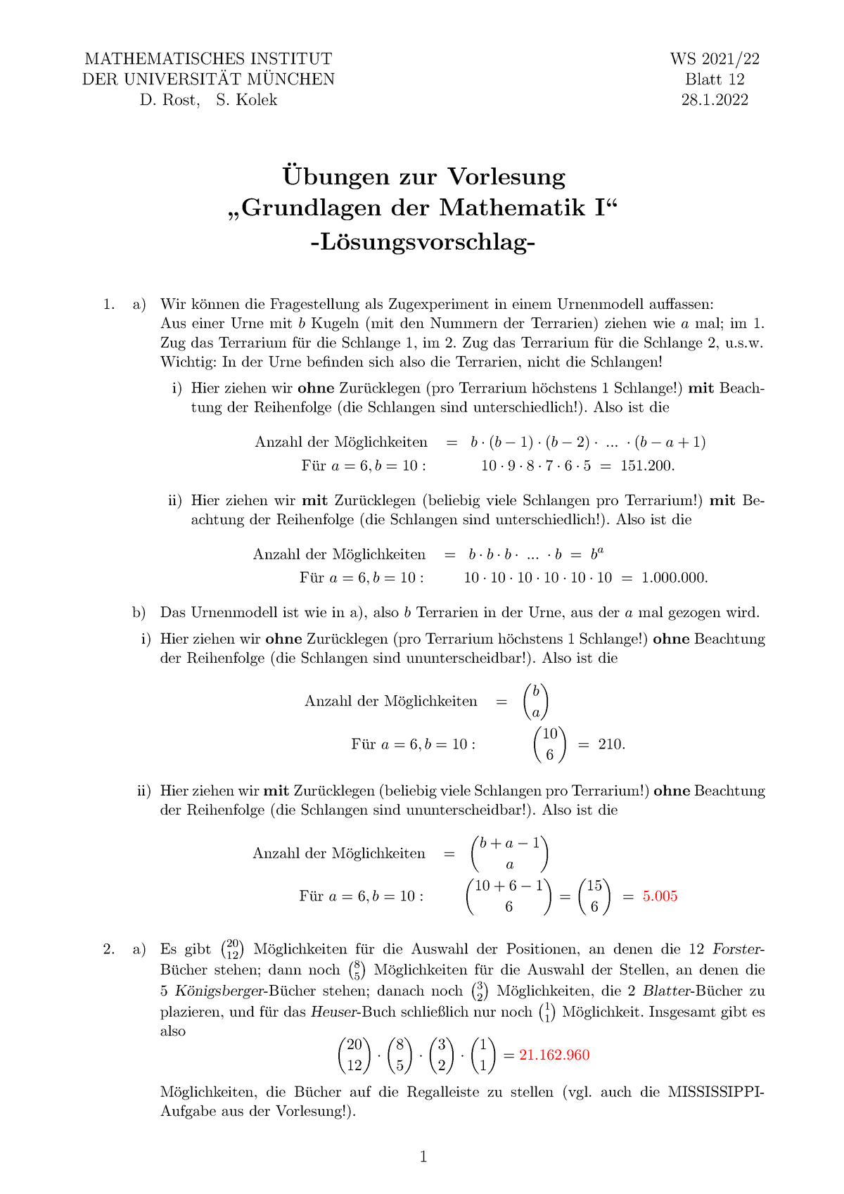 21 22G1l Ueb12 - ÜB 12 Lösung - MATHEMATISCHES INSTITUT DER UNIVERSIT ̈ ...