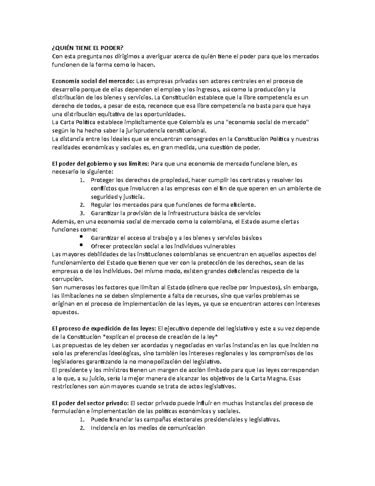 Quién tiene el poder - ¿QUIÉN TIENE EL PODER? Con esta pregunta nos ...