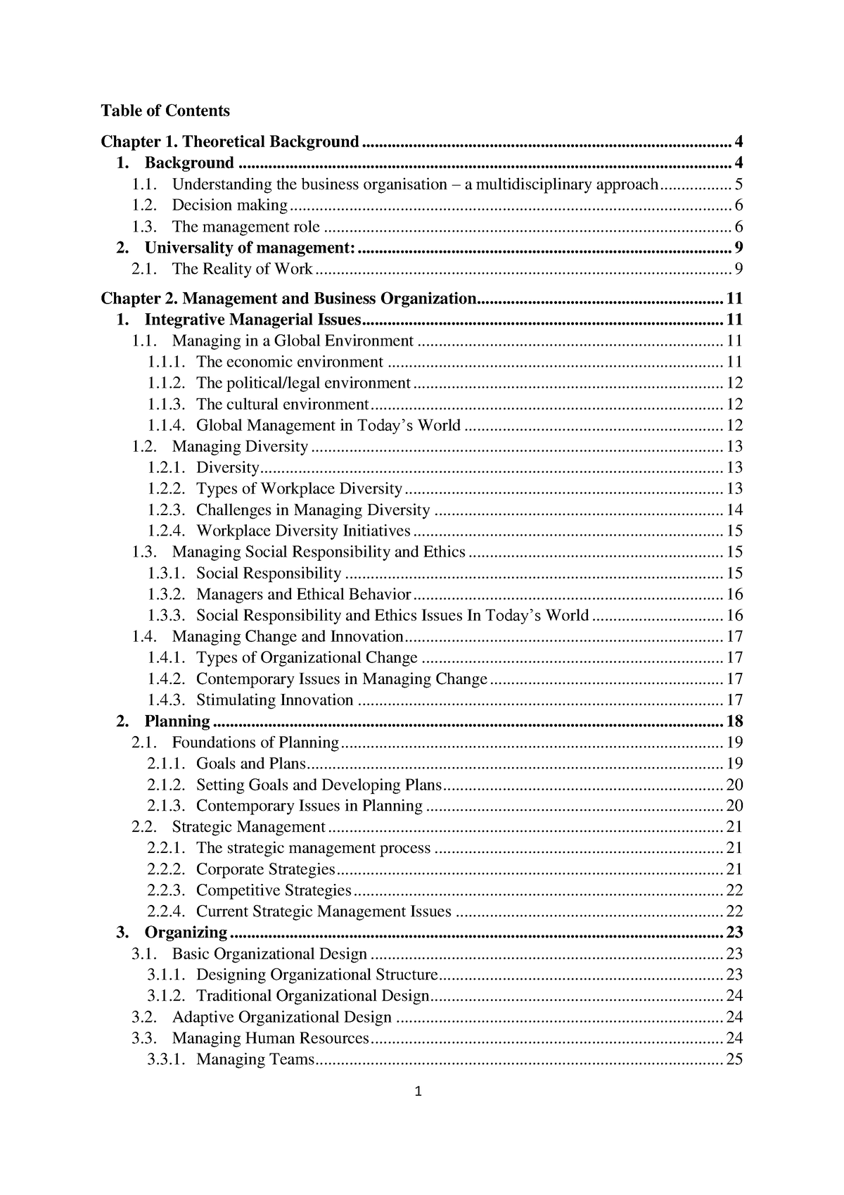 Chapter 1 - It's Lecture Notes - Table Of Contents Chapter 1 ...