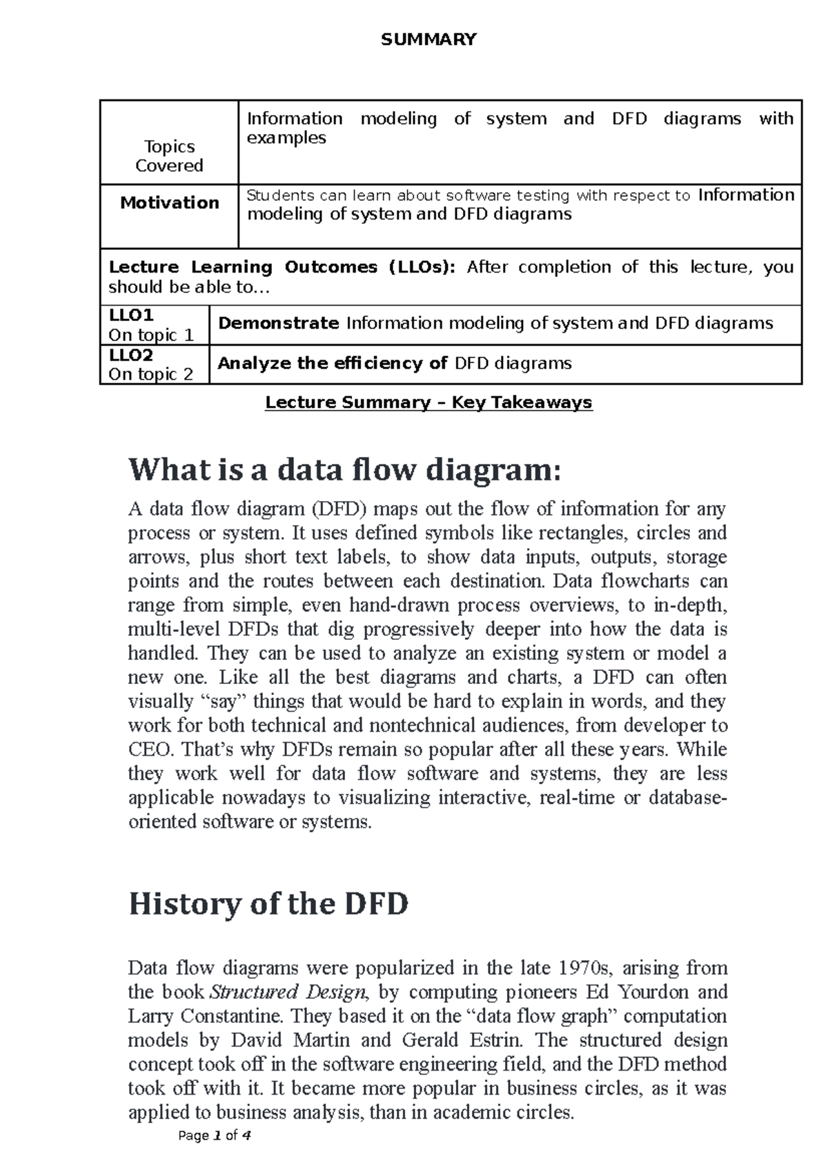 N14 - Information modeling of system and DFD diagrams with examples ...