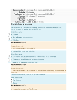 Cuestionario - Contabilidad - Studocu