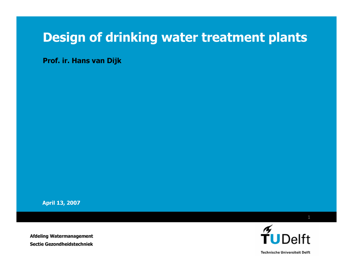 Design Of Drinking Water Treatment Plants April 13 2007 1 Design Of   Thumb 1200 927 