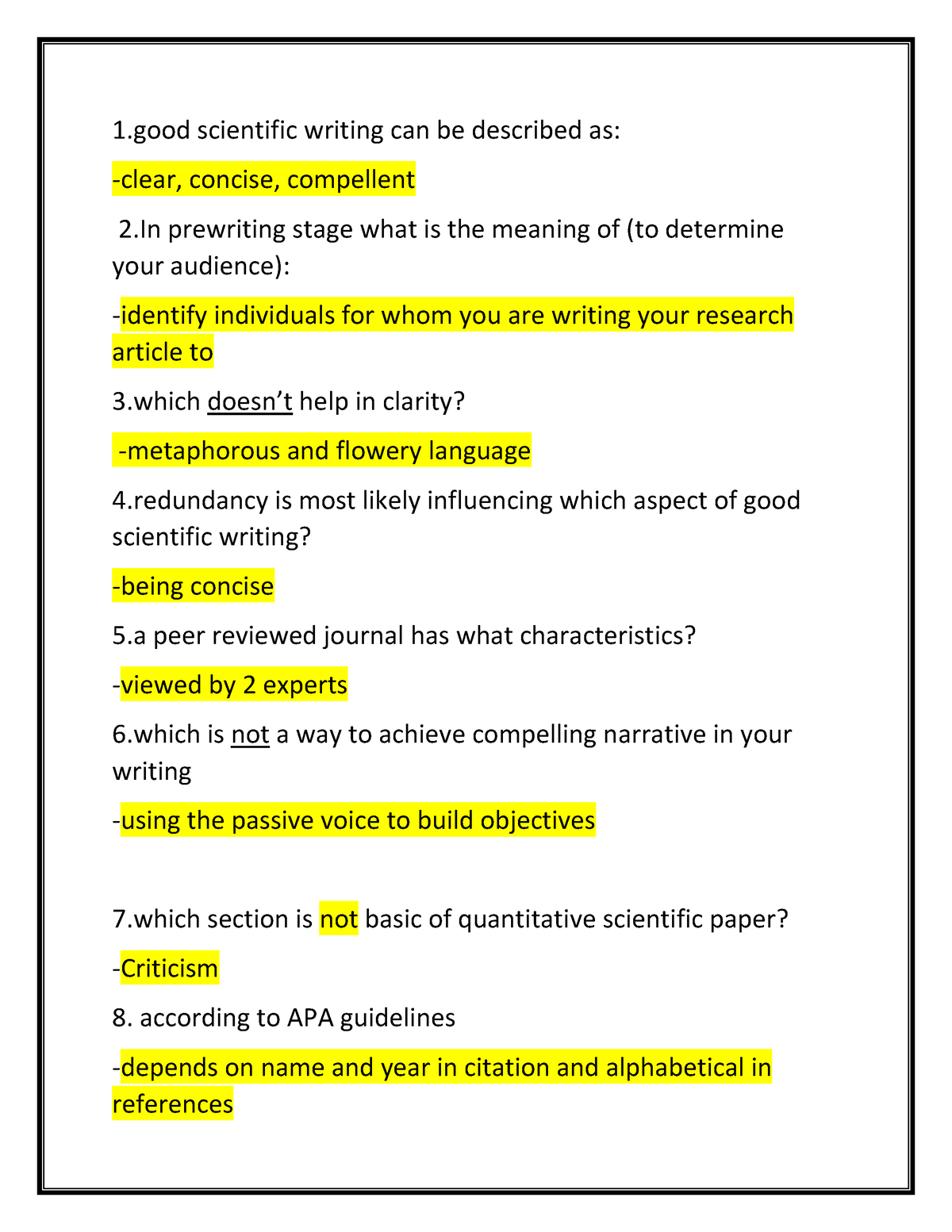 writing a good scientific essay