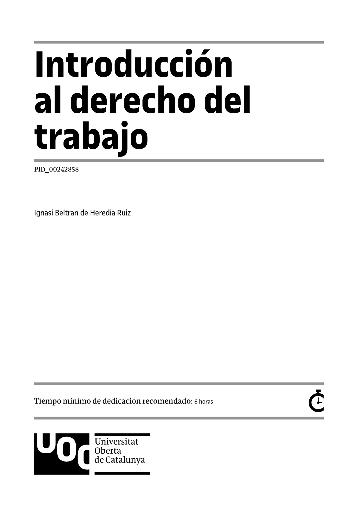 Módulo 4. Introducción Al Derecho Del Trabajo - Al Derecho Del Trabajo ...