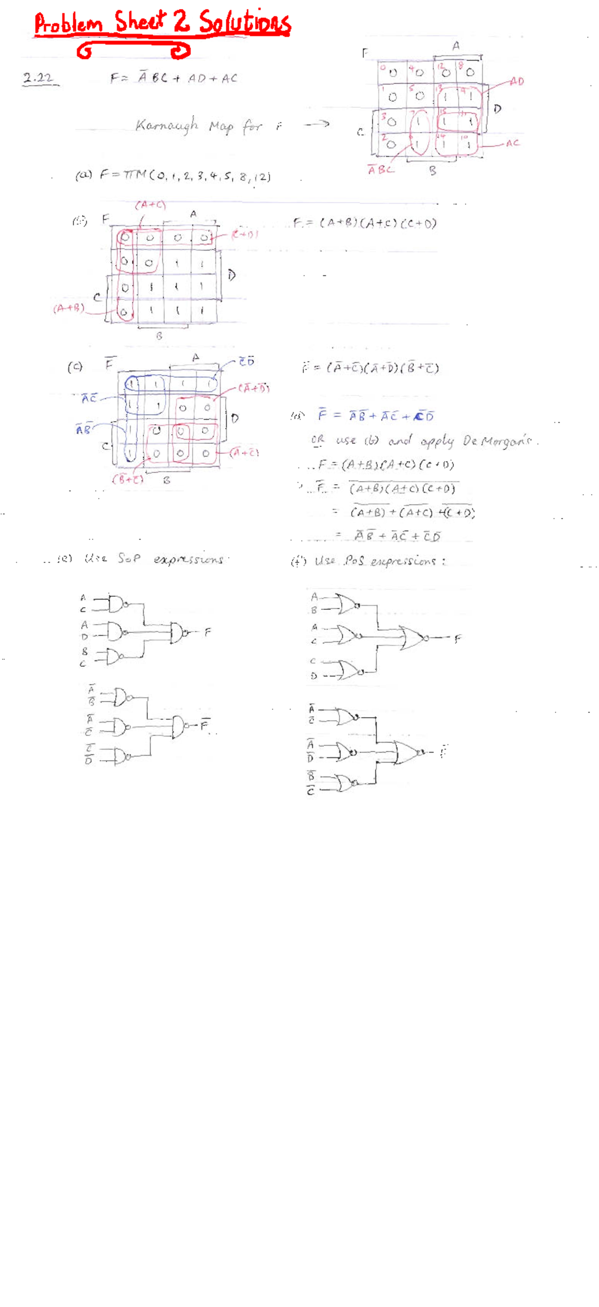 Solutions to Homework Sheet 2 - Exercise 2 The following two functions ...