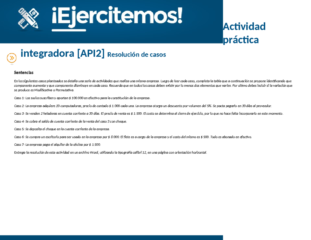 API 2 - Se trata de las api entregables de la materia - Actividad ...