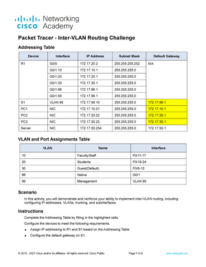 7.2.10 Packet Tracer - Configure DHCPv 4 - Packet Tracer - Configure ...