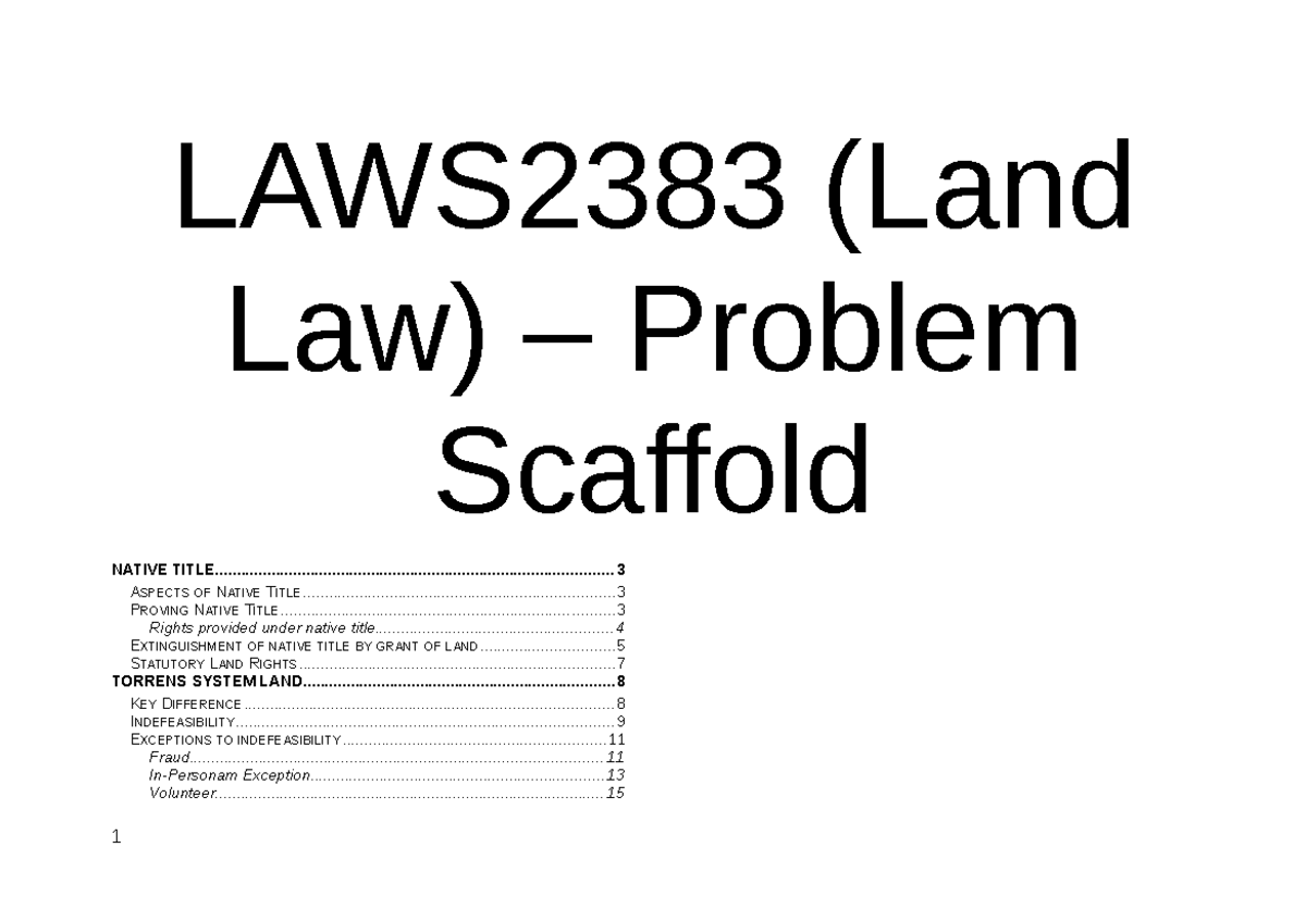 laws2383-problem-scaffold-4-laws2383-land-law-problem-native-studocu