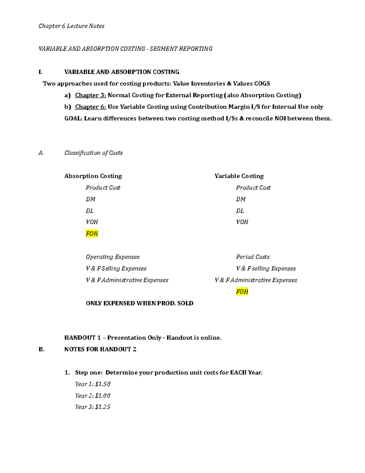 Chapter+6+Lecture+Outline+208 - Chapter 6 Lecture Notes VARIABLE AND ...