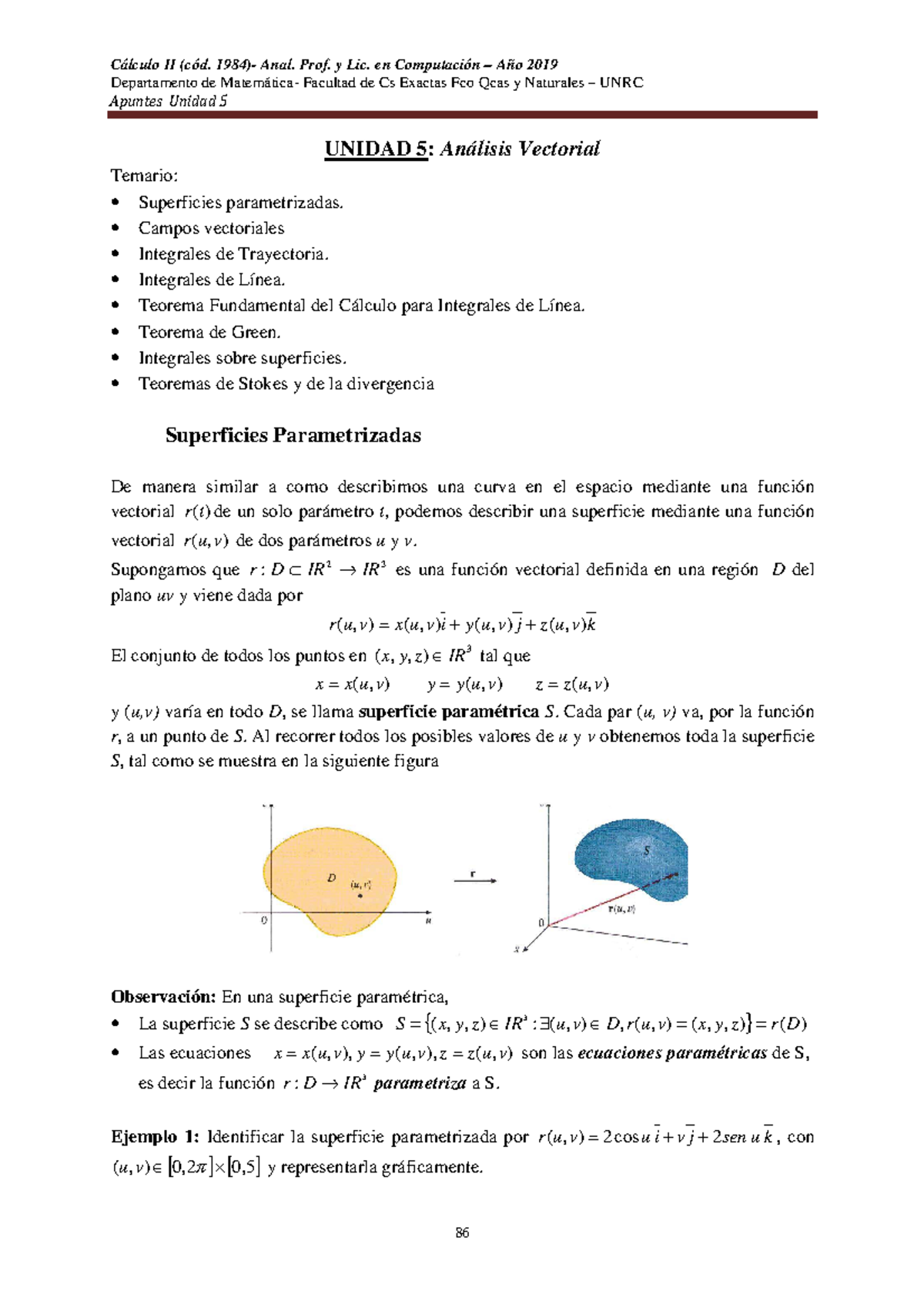 Unidad 5 - Apuntes 5 - Departamento de Matemática- Facultad de Cs ...