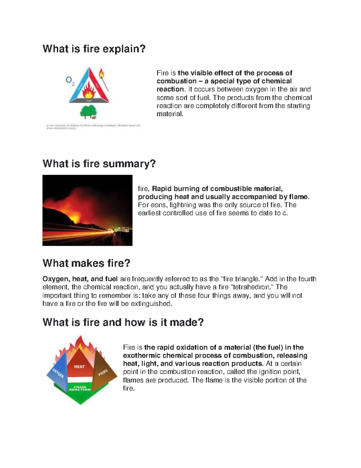 Cdi 6 Fire Fire Meanings What is fire explain? Fire is the visible