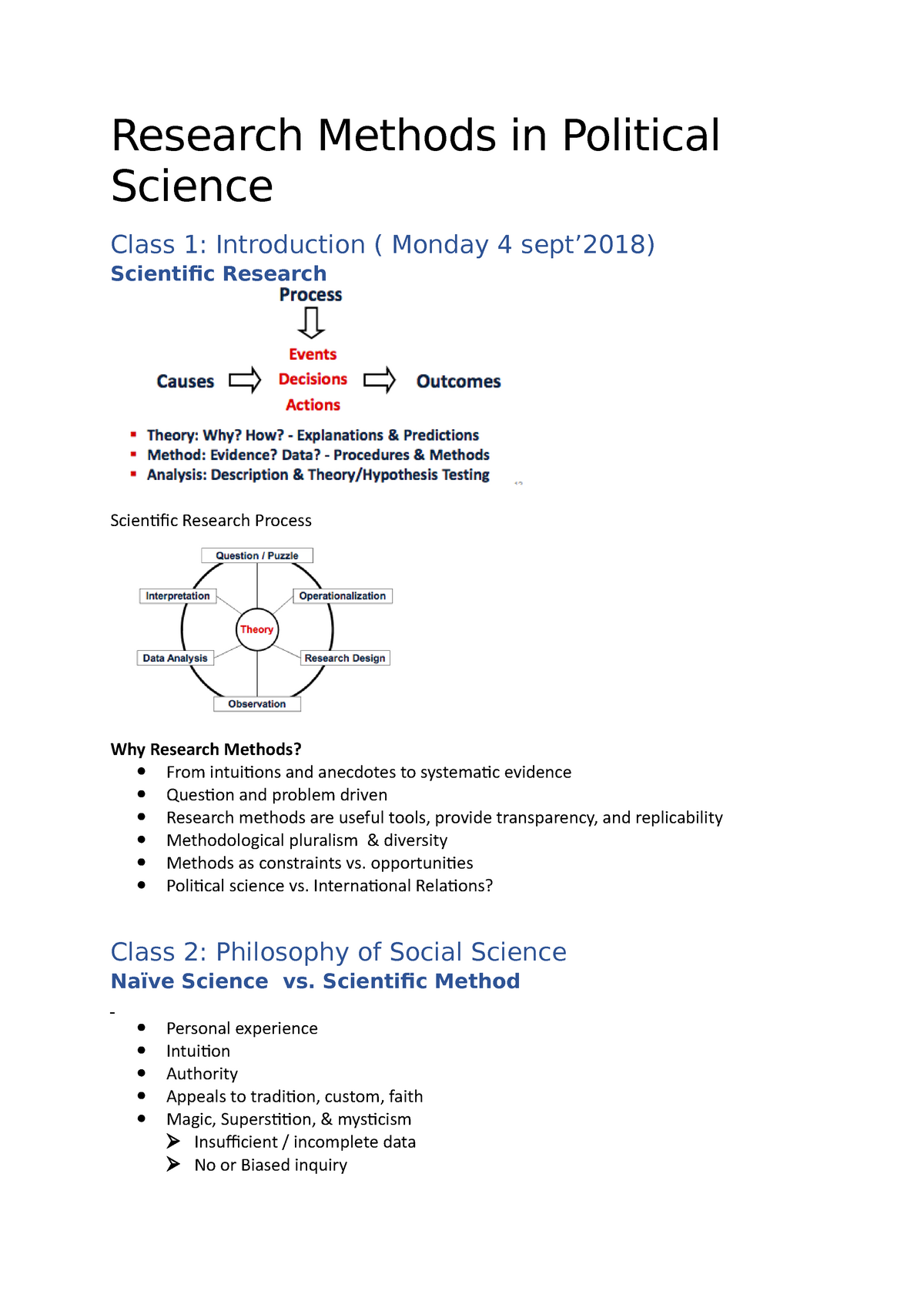 political science research methods ideas