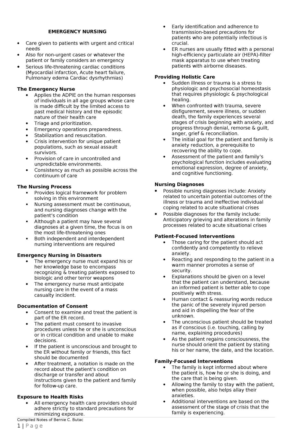 emergency department nursing research article