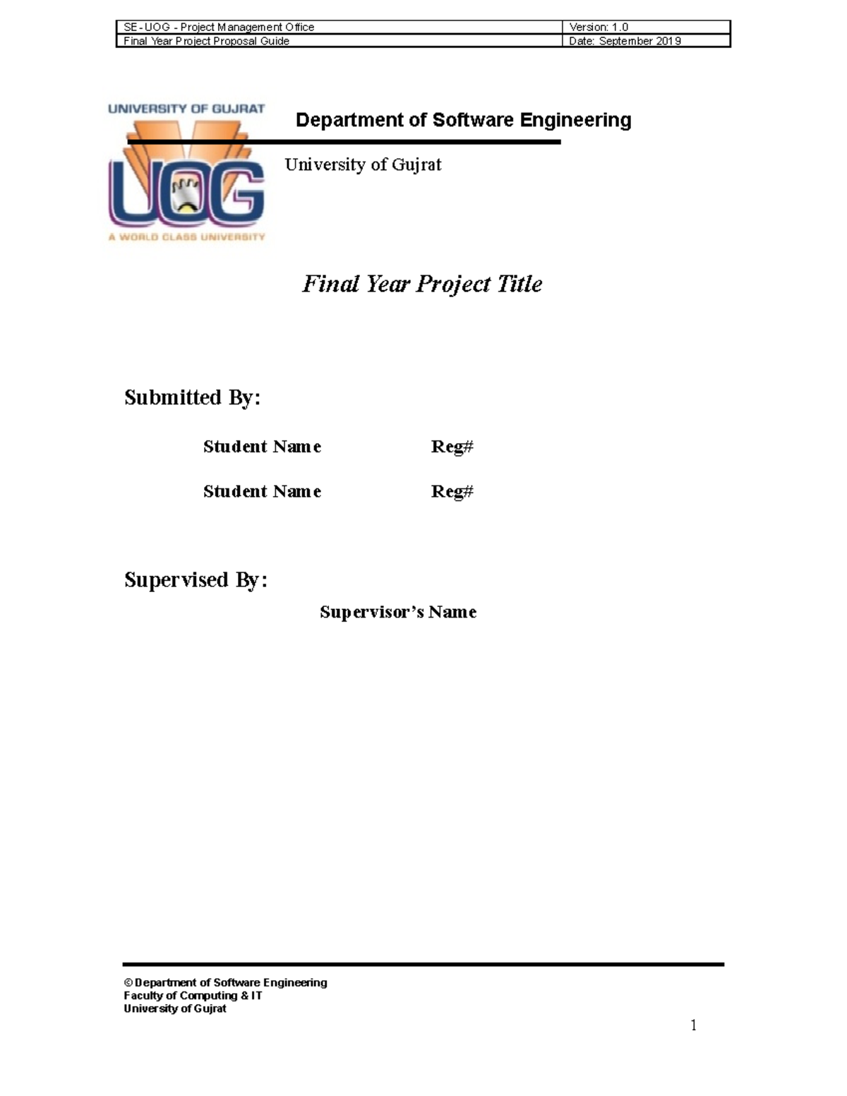 Final Year Project Proposal template - Final Year Project Proposal ...