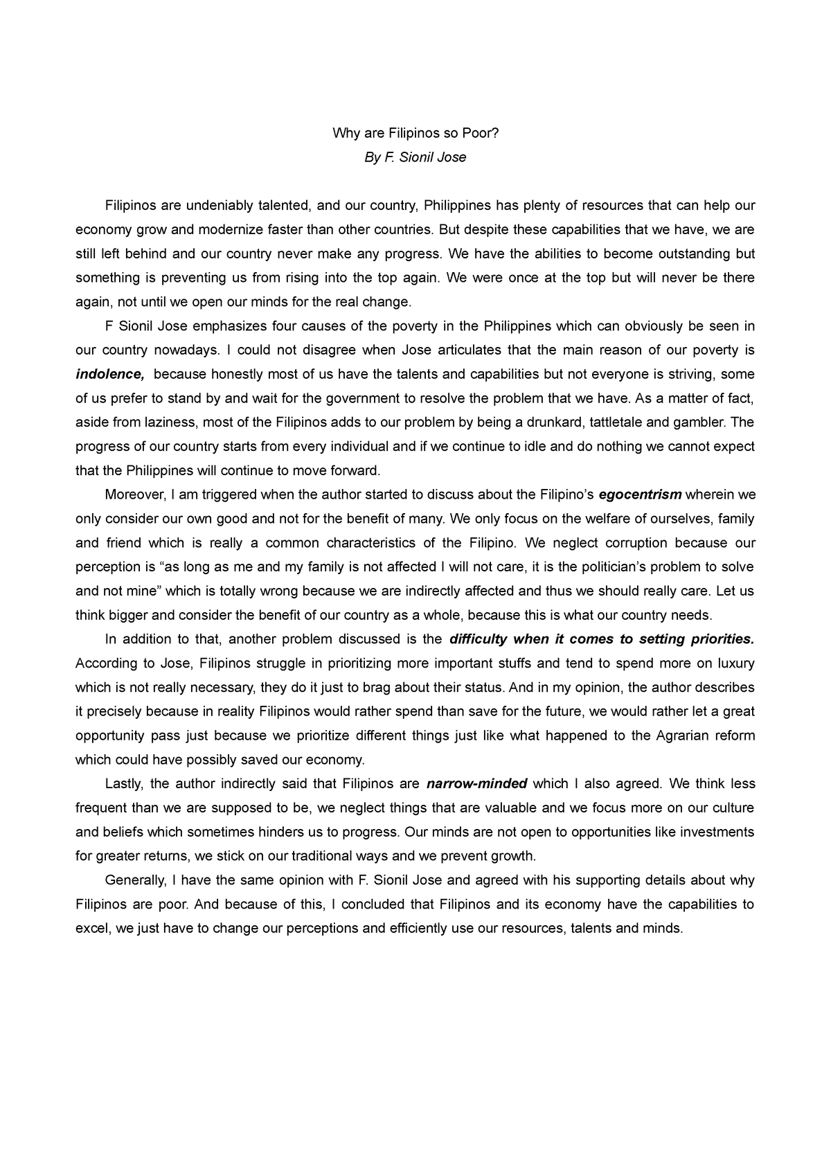 argumentative essay about poverty in the philippines