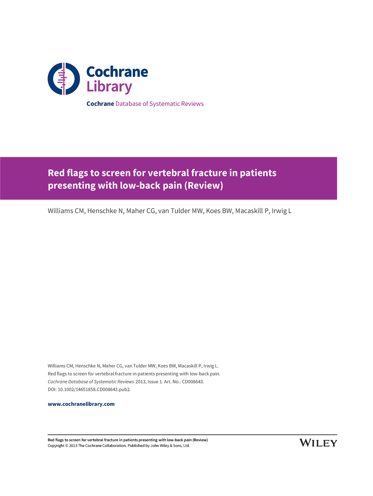 williams-et-al-2013-cochrane-database-of-systematic-reviews-cochrane