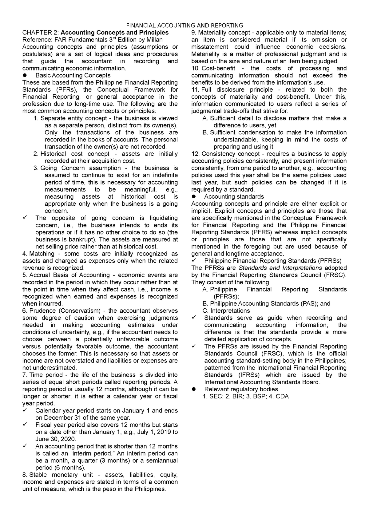 Chapter 2, Accounting Principles And Concepts - FINANCIAL ACCOUNTING ...