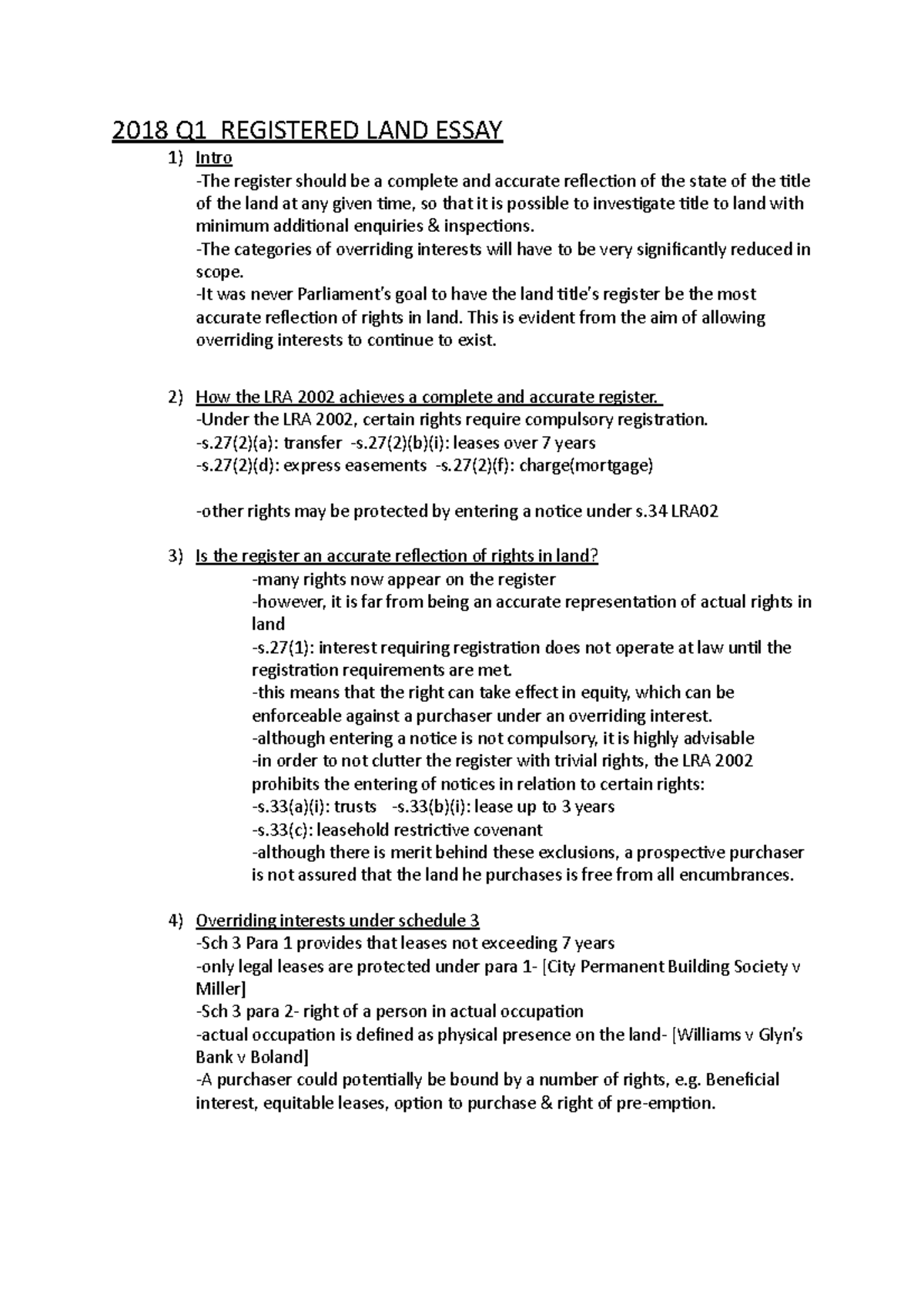 Land rev 9320 2018 Q1 REGISTERED LAND ESSAY Intro The register
