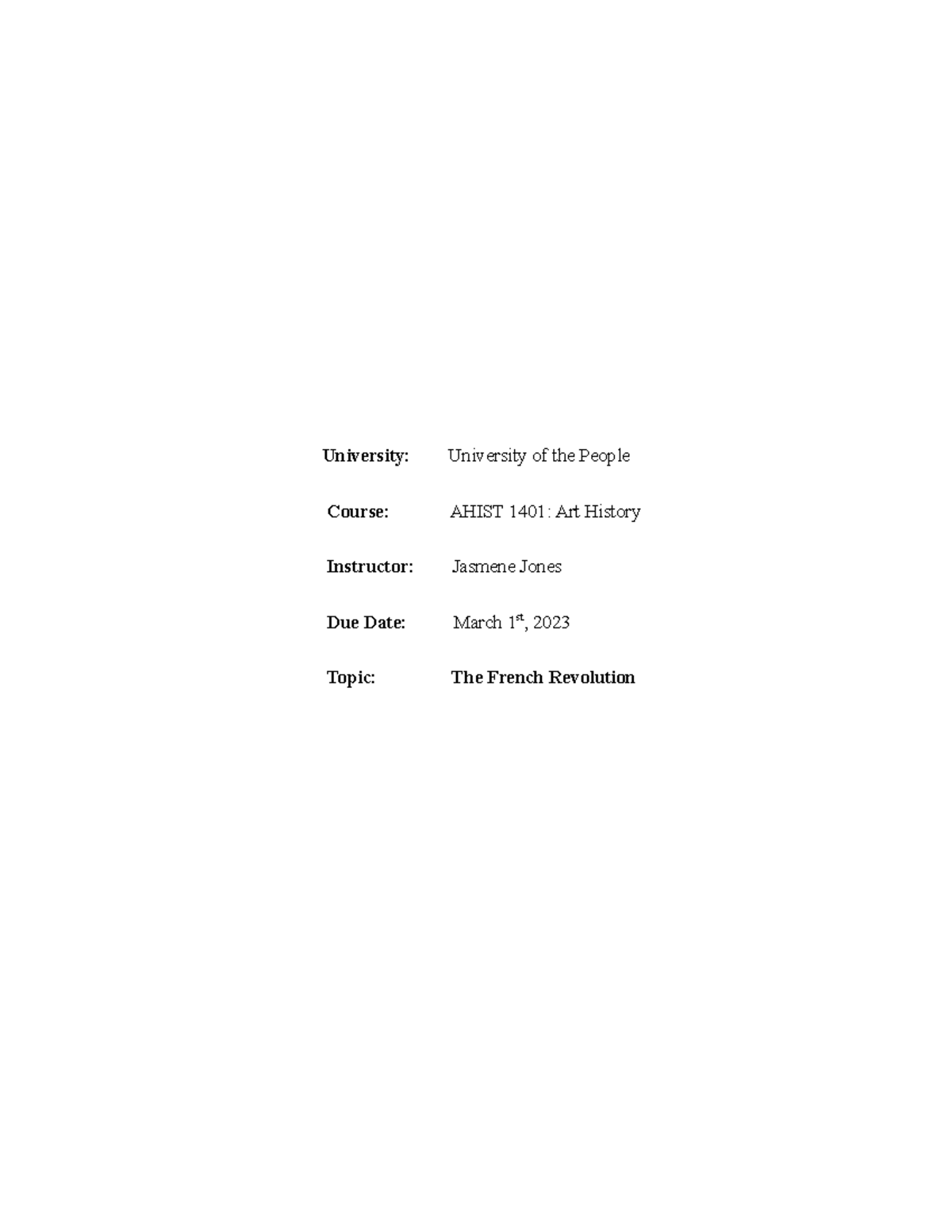 Written Assignment Unit 5 - University: University of the People Course ...