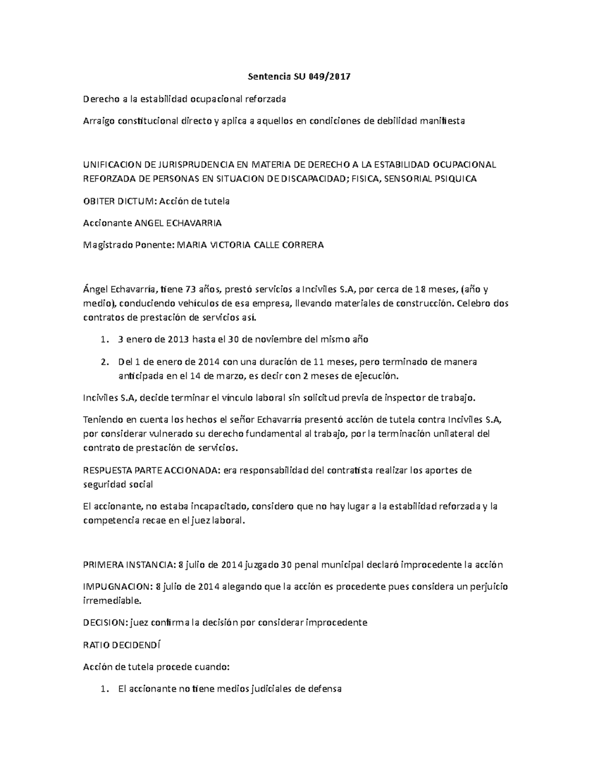 Sentencia SU 049 SU555 SL4280 T986 T055 T438 - Sentencia SU 049