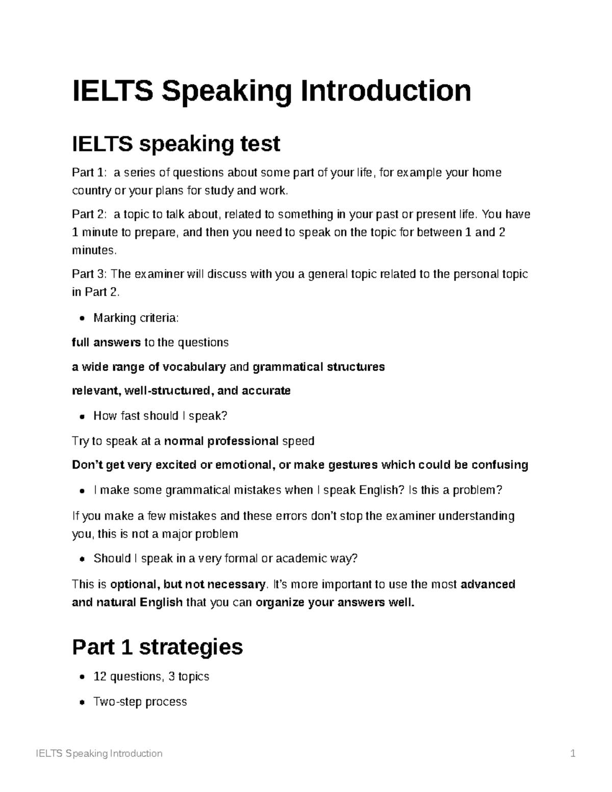 1 - Ietls Speaking Part 1, Ietls Writing part 2, ietls listening, ietls ...