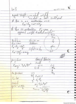 Notes-Physics-1 - notes - Class Notes for Physics 1 (including AP ...