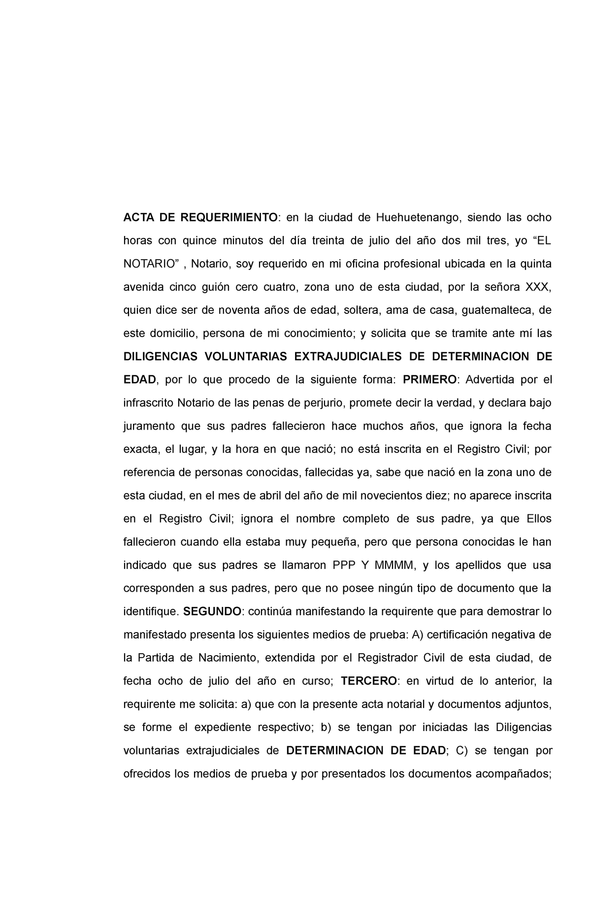 09 Determinacion De La Edad Acta De Requerimiento En La Ciudad De