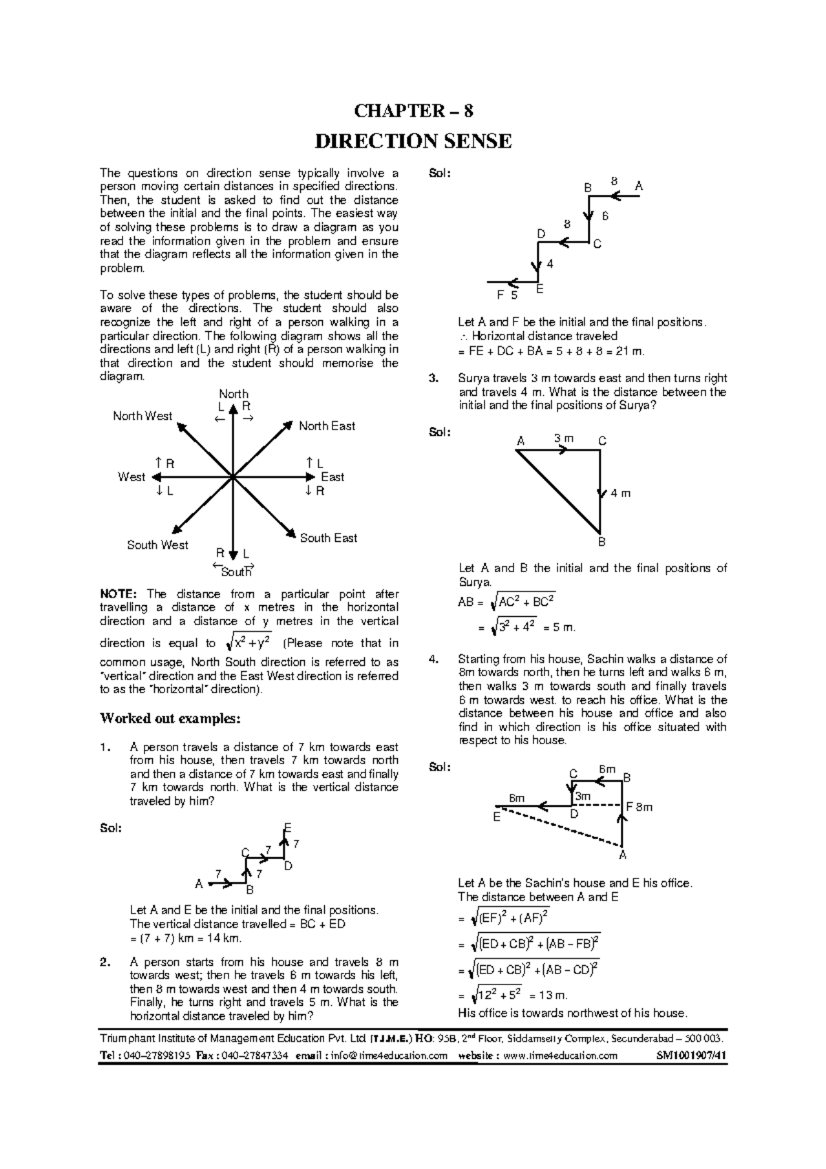 Chapter-8(Direction Sense) - Triumphant Institute of Management ...