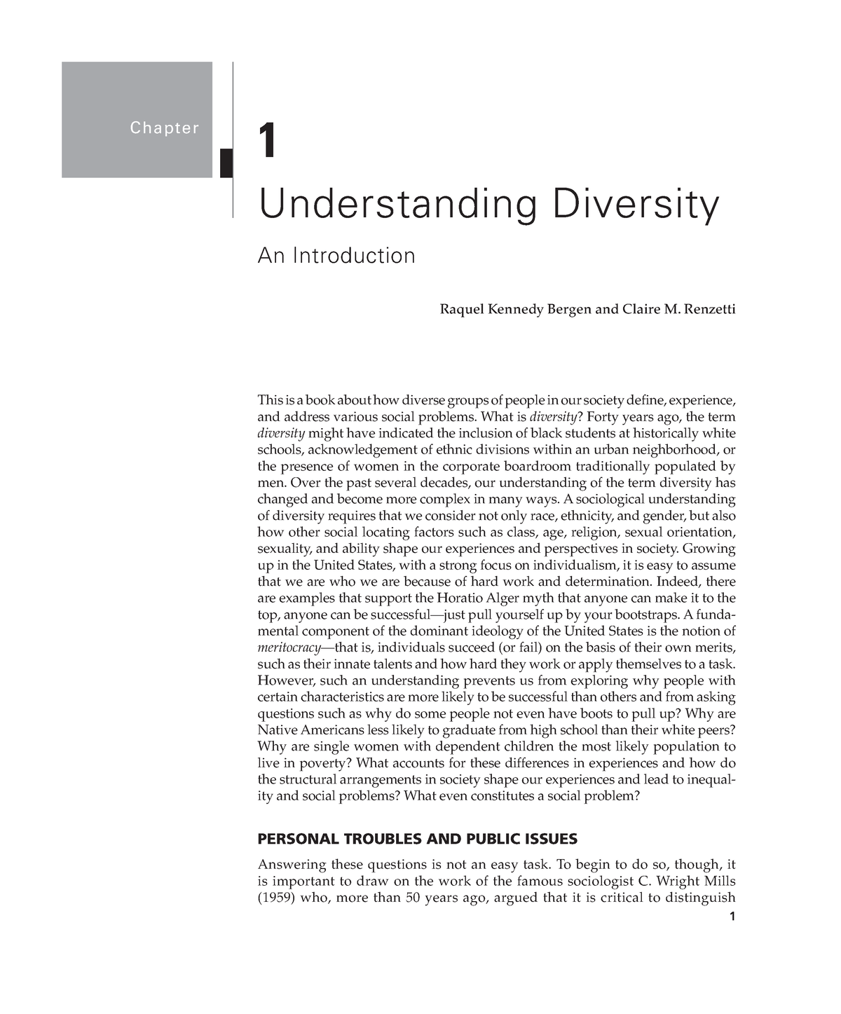 Understanding Diversithy - 1 1 Understanding Diversity An Introduction ...