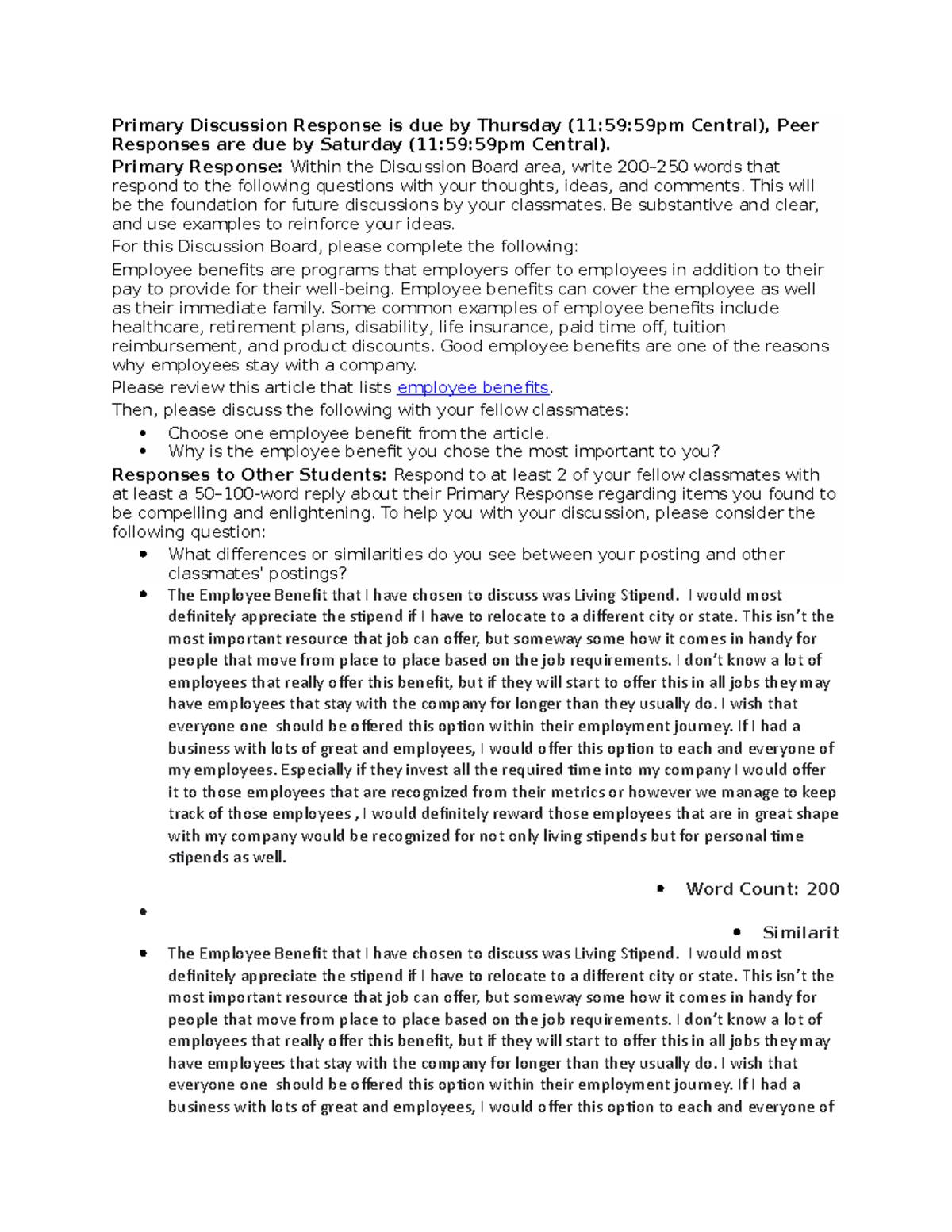 Unit4db - All discussion board post form unit 2 3 4 - Primary ...